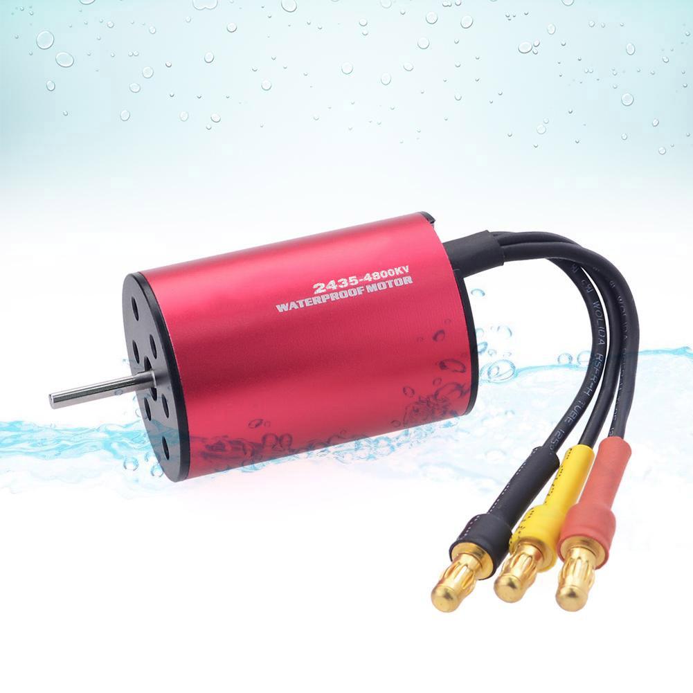 Surpass KK Waterproof Series 2435 4500KV Sensorless Brushless Motor for 1/16 1/18 Car (4800KV)