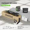 Huepar U011GTP Green Laser Level with Automatic Correction Tilt Receiver Tripod IP54 and Pulse Mode 2-Line & Mode, Compatible, Included, Rating