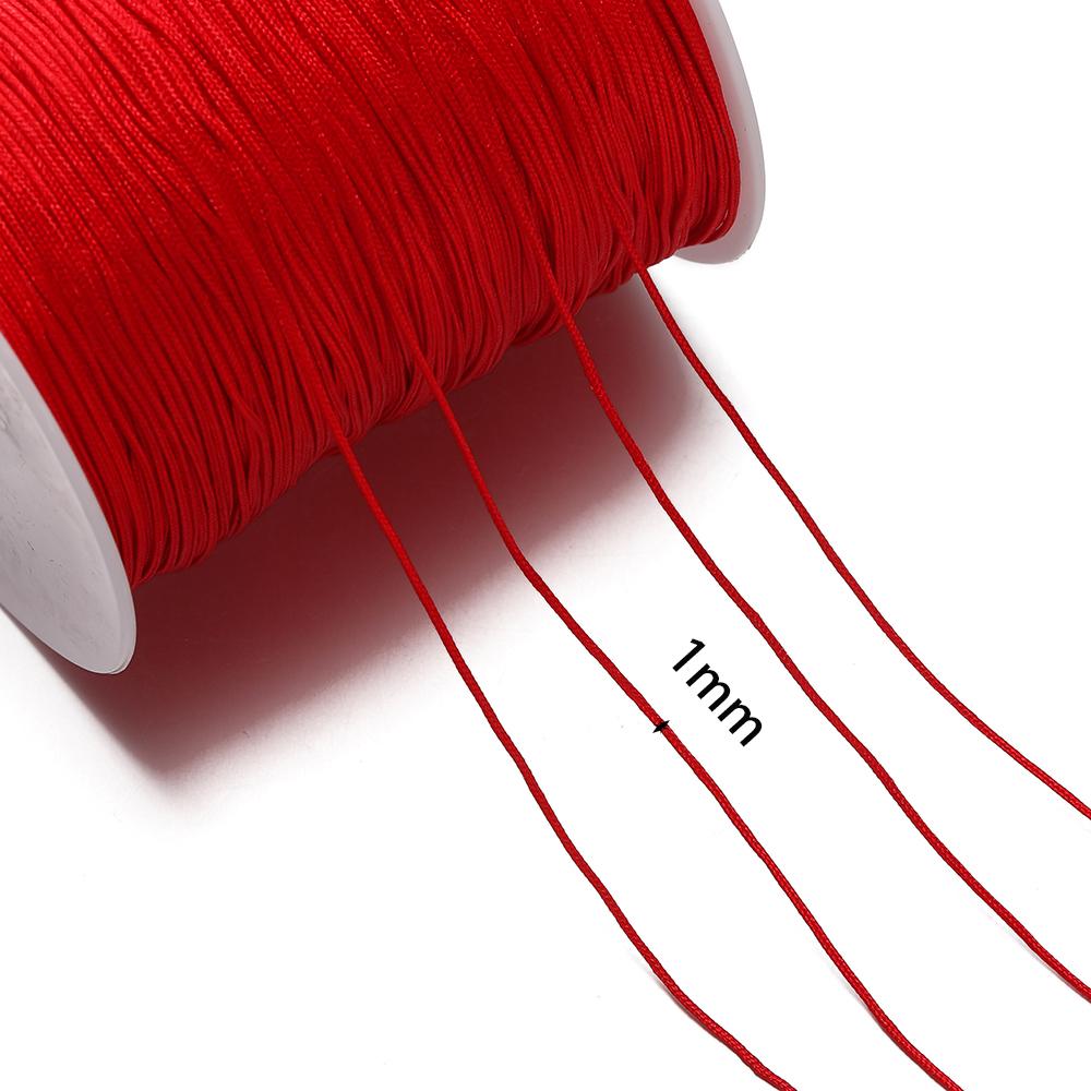 270m 1mm Colored Nylon Beading Cord Non-Stretch Jade Thread for DIY Jewelry Craft Bracelets Necklaces Accessories