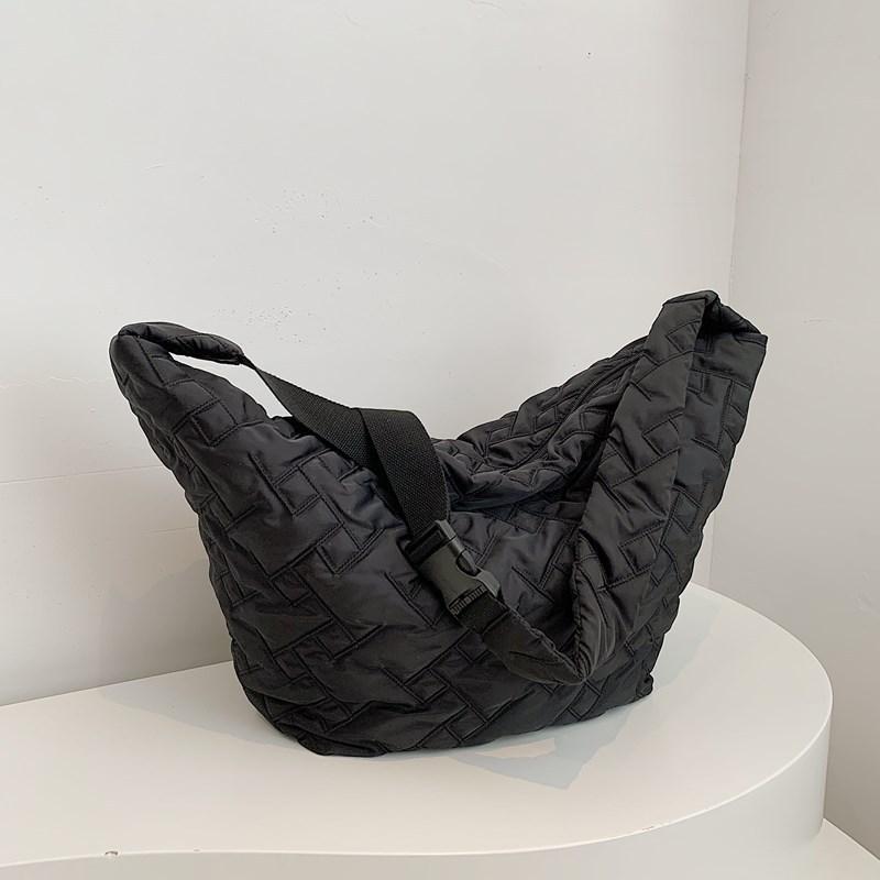 Výklenková taška přes jedno rameno, péřová taška, velkokapacitní kosočtvercová taška na knedlíky, lehká vodotěsná taška z měkké látky