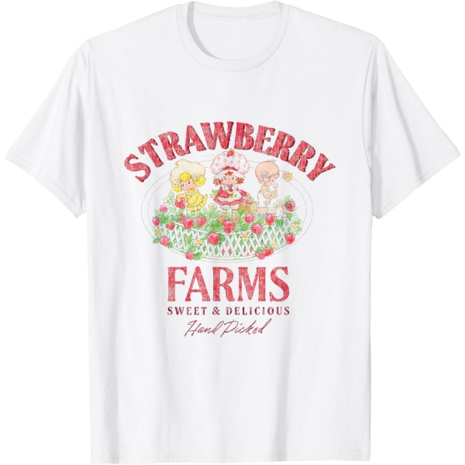 Strawberry Shortcake Sweet & Delicious Vintage Garden T-Shirt XXXXXL белый