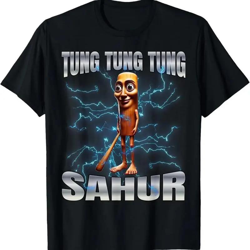 Tung Tung Tung Sahur Meme Graphic Tee Funny Unisex Shirt S