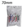 20pcs/Bag Plastic Golf Tee With Red/Black/Blue/Pink/Green Stripe Marking, Durable, Golf Supplies