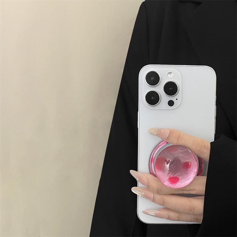 Colorful Leopard Print MagSafe Magnetic Phone Bracket with Strong Adsorption
