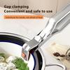 Anti-Scald Dish Clip Stainless Steel Bowl Clip Hot Pan Gripper Tongs Heat Resistant Kitchen Utensil for Bowls Pans Dishes