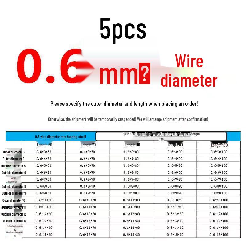 Sprężyna ściskana ze stali nierdzewnej 304 o wysokiej sprężystości