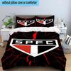 3pcs Paulo Fc Emblem Printed Bedding Set Duvet Cover Closure Includes 1 Duvet Cover & 2 Pillowcases Bedding Sets Home Decor Gifts