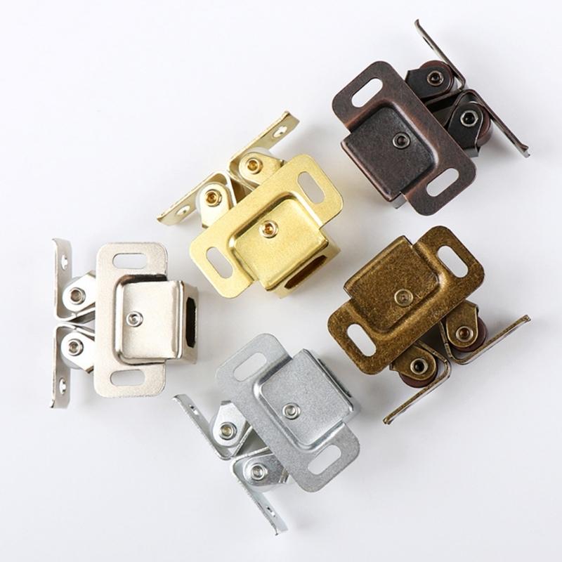 5pcs Zinc Plated Door Buckles Cabinet Door Catches Suitable for Drawers Lockers