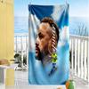 Neymar S Schattenporträt Strandtuch Schnelltrocknend Weich Mikrofaser Bequem Leicht