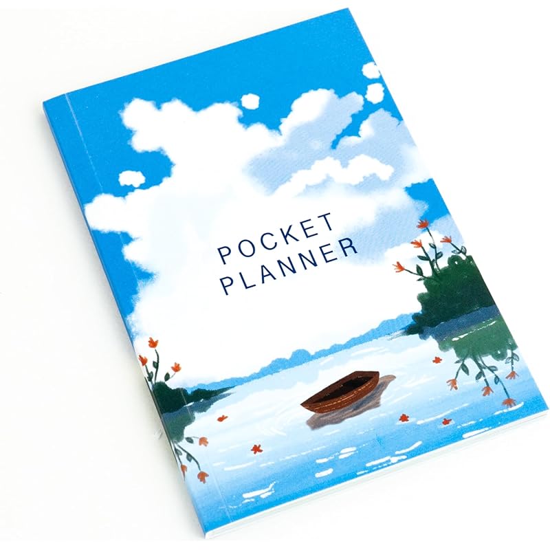 

Factor Notes Undated Planner: 12 Months Organizer|Monthly & Weekly Layouts|Pocket Size (Ripples Under The Sky)