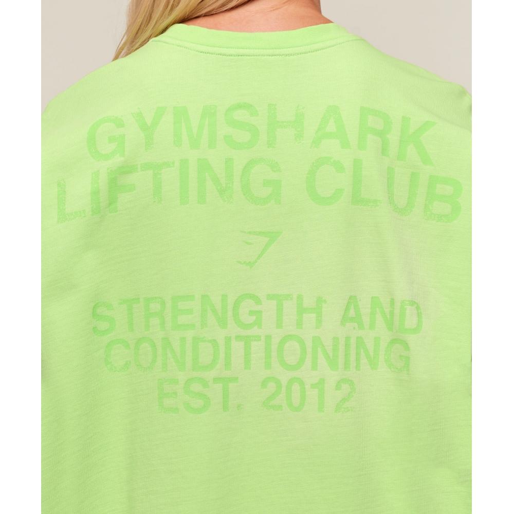 Gymshark Summer Tie Dye Graphic Oversized T shirT Energy gelaTo Green Wash B3b1a Ec44