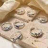 Colorful Heart Cubic Zirconia Adjustable Ring: Elegant & Trendy Women's Stackable Index Finger Jewelry