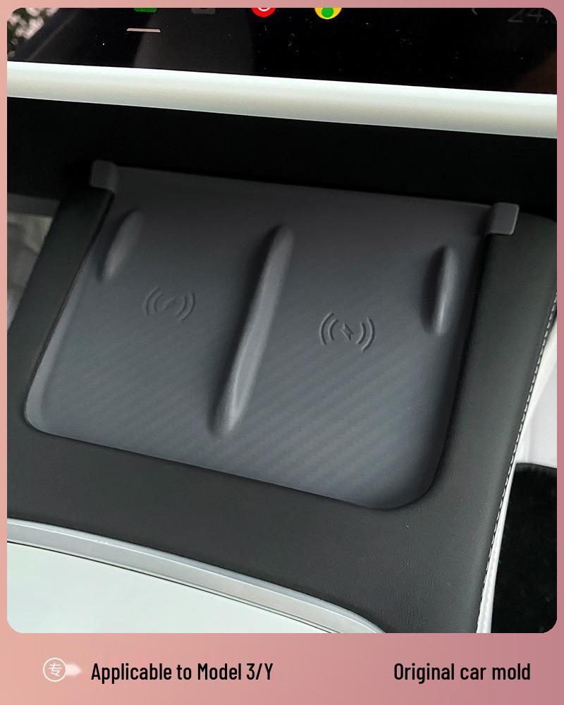 Silicone Anti-Slip Mat for Model 3/Y Wireless Charger Console