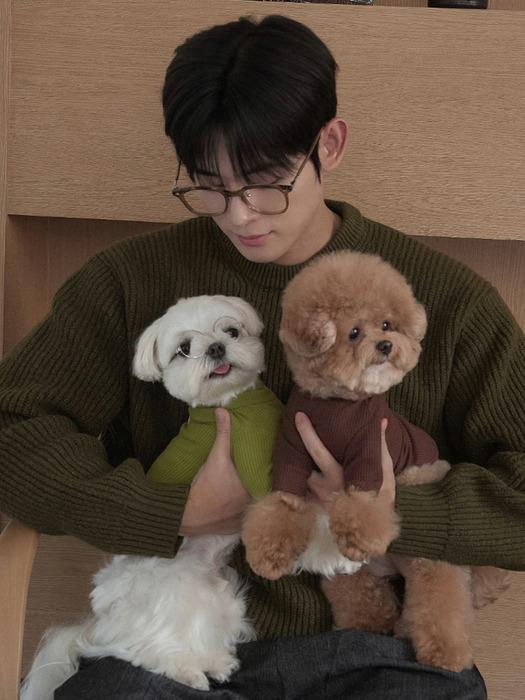 

CROOKTHECHIHUAHUA Organic Modal T-shirt (9 color) Tea green