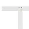 Backrest for Pallet Sofa White 110 Cm Iron