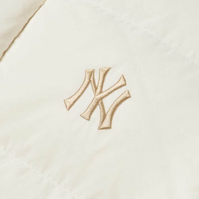 New MLB New York Yankees Down Jackets Women's Ivory White 3FDJW0216-50IVS