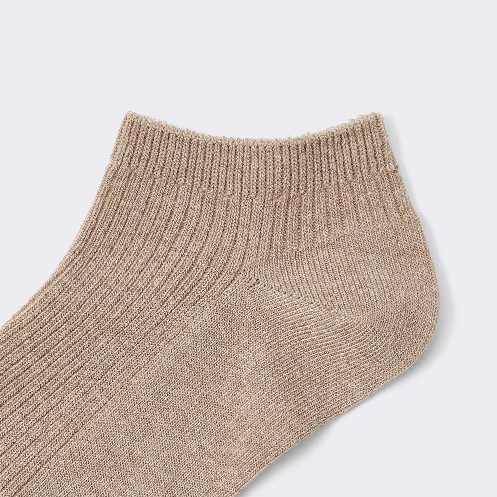 Gu By Uniqlo Ribbed Collar Short Socks 3p