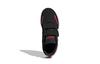 adidas Neo Vs Switch Breathable Low Top Kids' Skateboarding Shoes Black Red White Children Aged 3 7 Years Old FW3984
