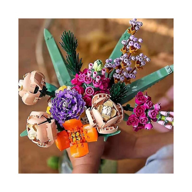 Flower Bouquet Building Blocks Bouquet Decoration Toys