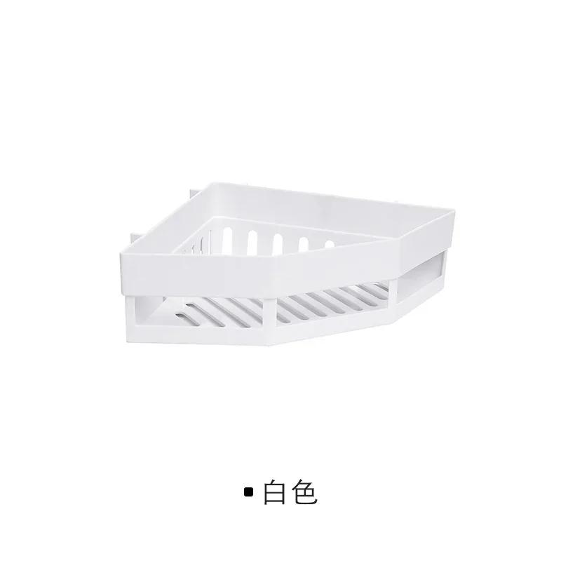 Triangle Bathroom Storage Rack No-drilling Corner Rack Bathroom Washstand Rack Traceless Wall Hanging
