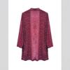 New Women's Elegant Shiny Mesh 3/4 Sleeve Open Cardigan, Fashion Casual Spring Summer Top for Women, European American Style
