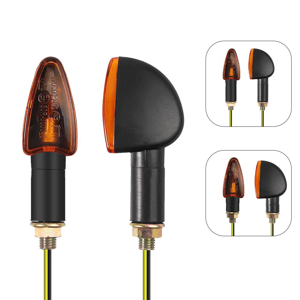 2PCS Super Bright Motorcycle Turn Signal Indicators Lights Front Rear Brake Lights Waterproof For DC12V Motorbike Scooter Quad Cruiser Off Road