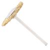 T shaped Nail Drill Bit Cleaning Brush Brass Wire Grinding Head Cleaner Brush Manicure Tool
