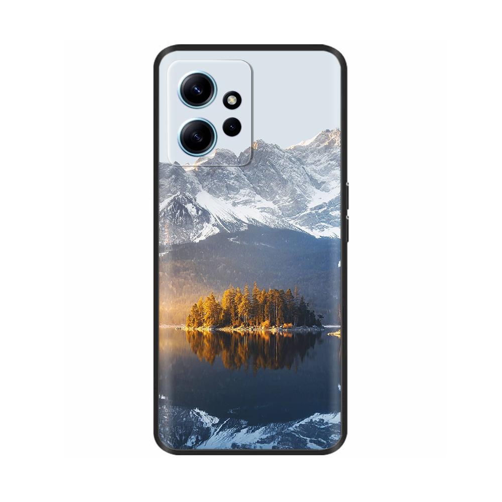 For Xiaomi Redmi Note 12 4G Case Cute Painted Flower Back Cover Full Protection Soft TPU Coque For Redmi Note 12 4G Phone Cases