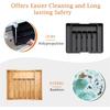 Cutlery Drawer Organiser Expandable Kitchen Drawer Storage Organiser Adjustable Cutlery Tray for Forks, Knives
