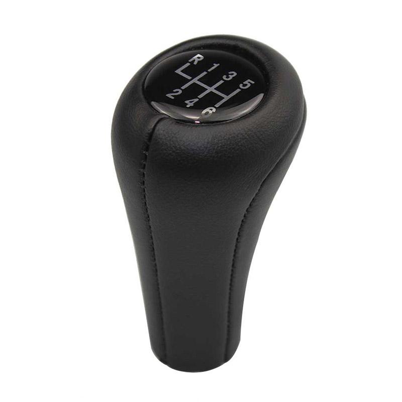 5/6 Speed Manual Car Gear Shift Lever Knob PU Leather Shifter for BMW E30 E32 E34 E36 E38 E39 5 SERIES E60 E61 Interior Replacement