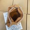 2024 Japanese Ins Canvas Retro Women's Shoulder Bag with Frayed Edges