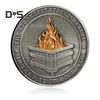 1/2/3/5/10Pcs Challenge Coin Carved Pattern Retro Silver Coin Unique Office Desk Accessory Commemorative Gift