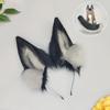 Handmade Cosplay Wolf Ears Headband Tail Set Adults Anime Costume Accessory Black Themed