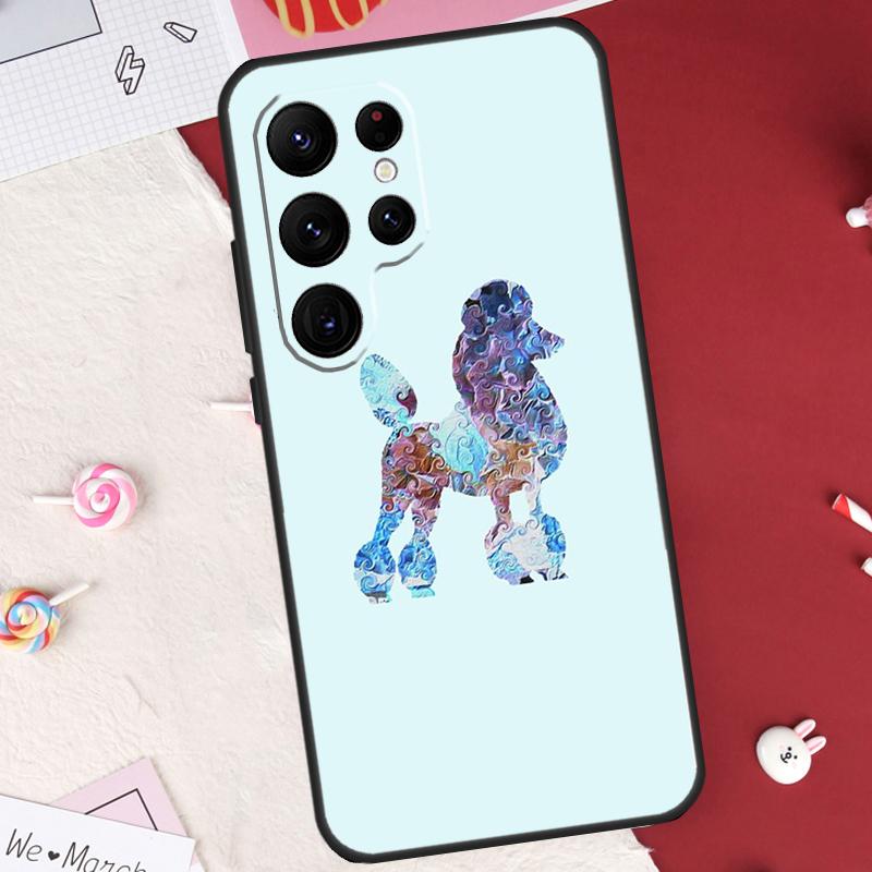 Poodle Dog Cartoon Case For Samsung Galaxy S26 Ultra S20 S21 S22 S23 S24 S25 Ultra S10 Plus S25 FE Cover Shell
