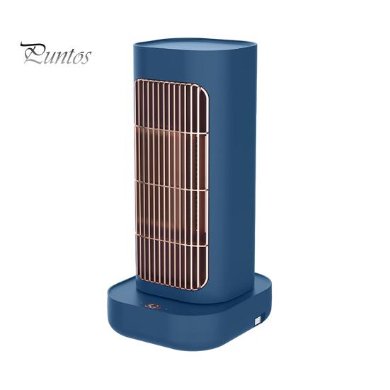 

Электрический обогреватель с 90-градусной качающейся головкой, регулируемой температурой, огнестойкий, малошумный комнатный обогреватель-вентилятор UK синий