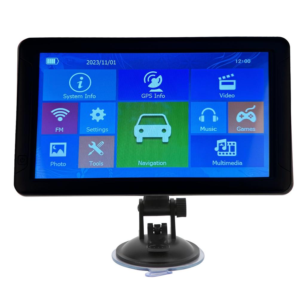 9-Zoll-Auto-GPS-Navigationssystem mit großem POI und Sprachführung, Touchscreen, 800 x 480, tragbar, für LKW