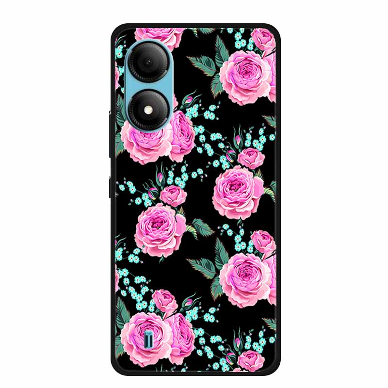 Funda For ZTE Blade A33S Case Cute Cartoon Cat Black Silicone Soft Phone Case For ZTE A33S Back Cover Case A 33 S 33s Coque Capa