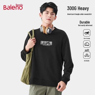Baleno Men's Heavyweight Triangle Collar Crewneck Sweatshirt