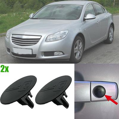 2ks Nové Pro Opel Insignia Hatchback 2008- 2017 Krytka Zámku Kliky Dveří Auta S Otvorem pro Klíč Záslepka Ozdobný Klip Prachotěsné Plasty Černá