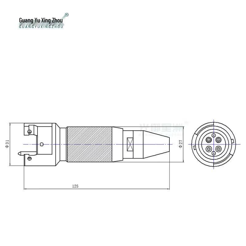 Field Optical Cable Aviation Connector
