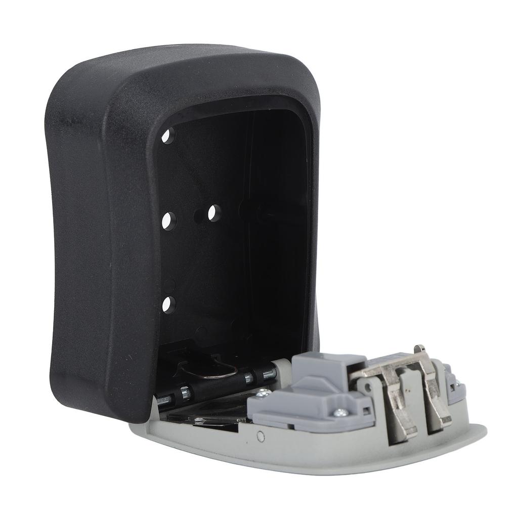 Key Lock Box ABS and Alloy Waterproof 5 Key Capacity Key Safe Lock Box with Sliding Guard for