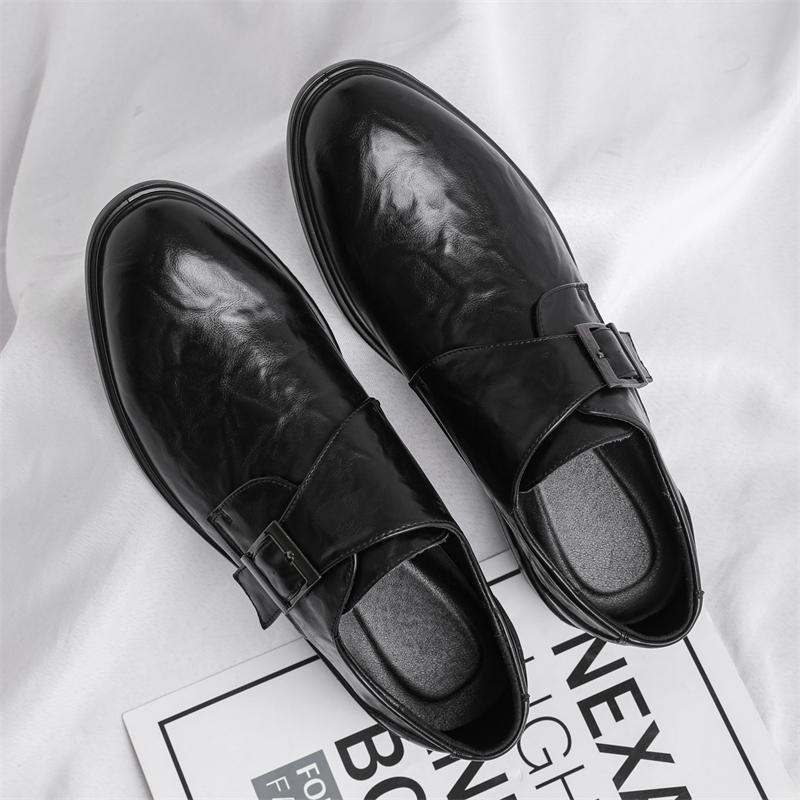 

Заостренные кожаные туфли Brock мужские весенне-осенние высокие свадебные туфли для жениха деловые повседневные офисные туфли дерби 38