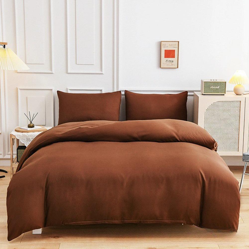 3pcs Lyocell Duvet Cover Set Luxury Solid Silky Cooling Bedding Set Quilt Cover+Pillowcases Twin Queen King Home Use