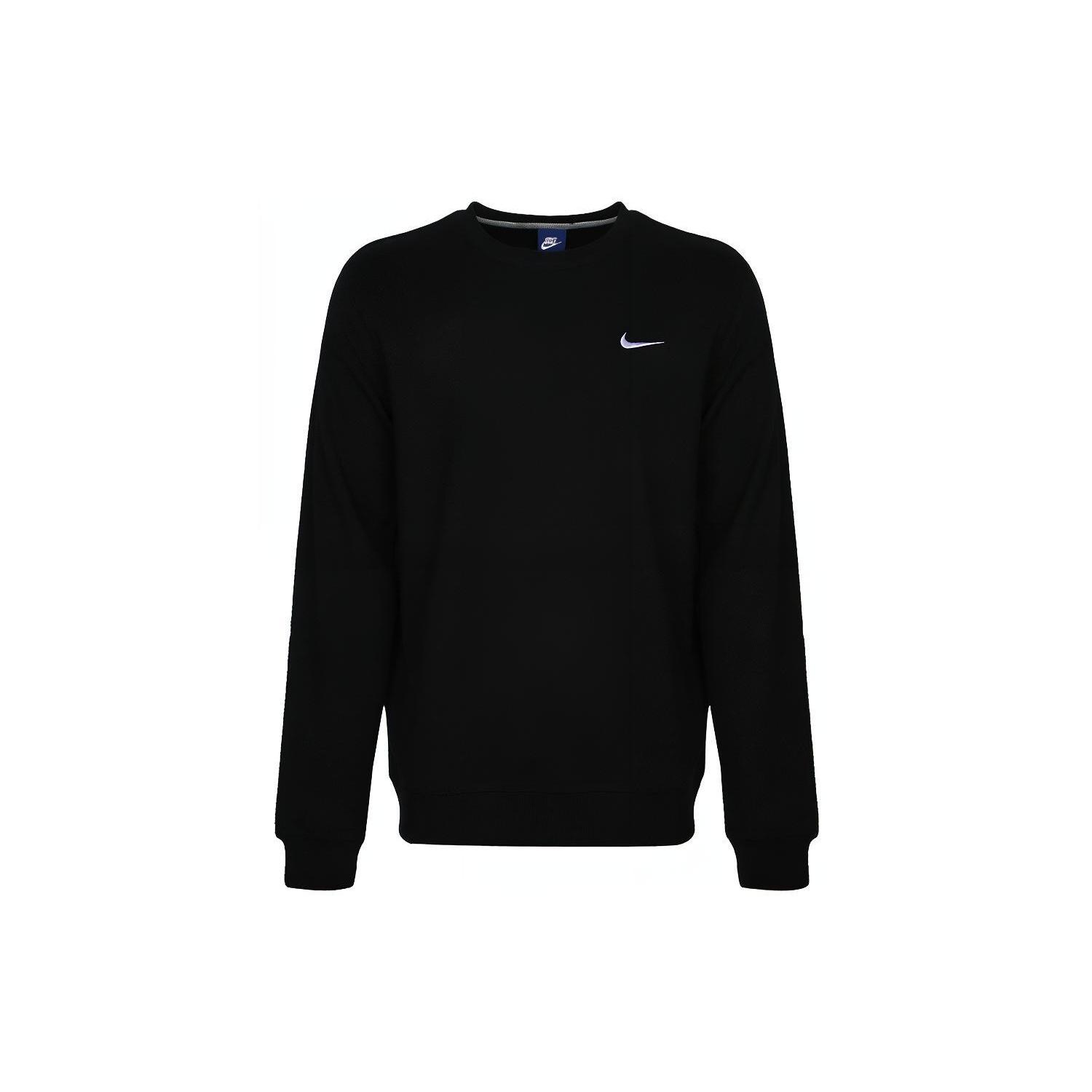 Мужской пуловер Nike Club Ft с круглым вырезом, футер, черный, AA3178-010 S