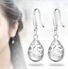 Brand Real 925 Sterling Silver Moonlight Opal Tears Totem Drop Earrings Oorbellen For Femmes Valentines Day Gift Wedding Gift