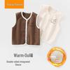 Baby Fleece-Lined Coral Fleece Vest for Boys & Girls - Warm Outerwear for Autumn/Winter