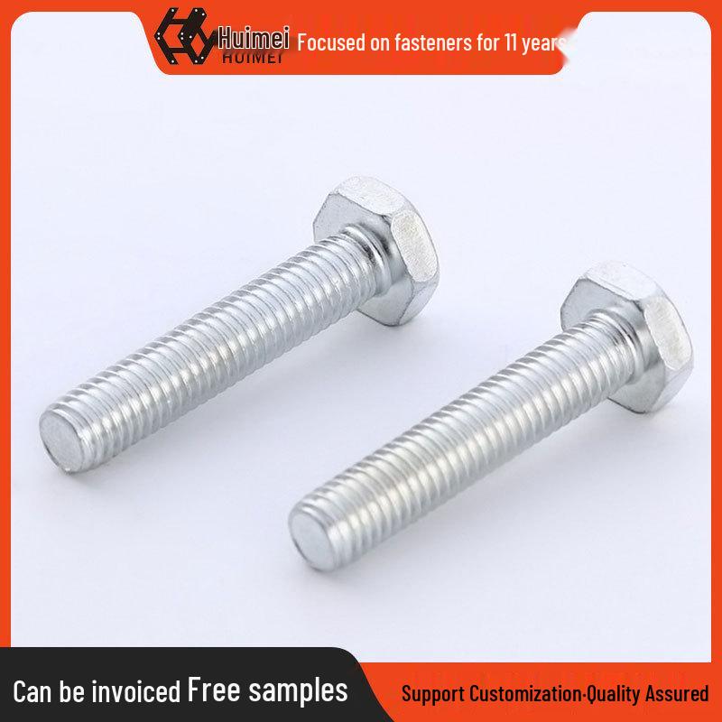 M3-M64 Huimei 4.8 Grade Galvanized Iron External Hex Bolt with Recessed Head