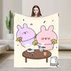 Warm Soft BlanketGirls Boys Camping A-Asamimichaan Throw Blanket  Flannel Bedspread For Home Decor Fluffy Sofa Bed Cover