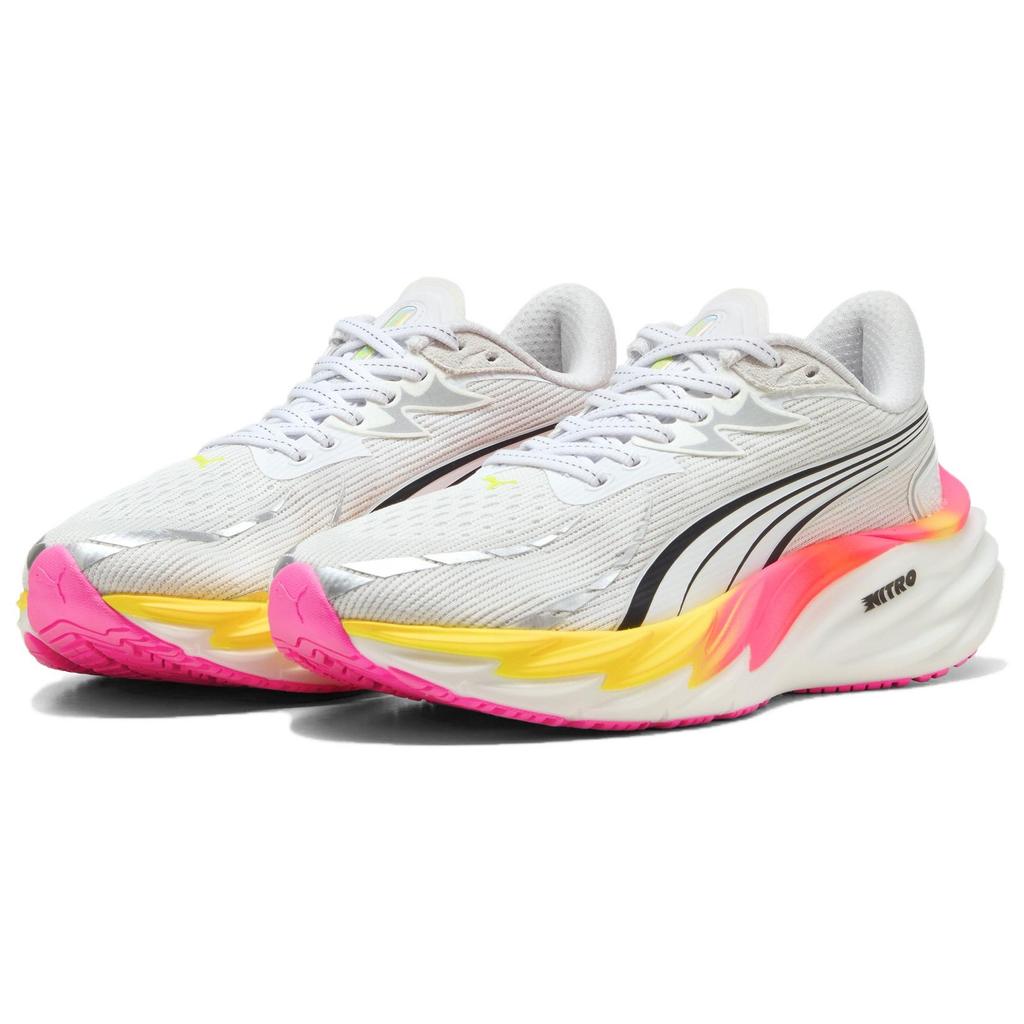 Puma Velocity Nitro 4 White Glowing Red Poison Pink Women Sneakers Poison-Pink------Features 311141-18