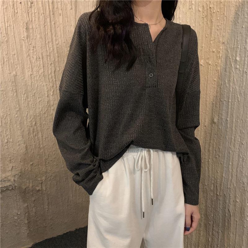 Spring Summer Autumn Solid Casual T-Shirts Female Pullover Women's Blouse Long Short Sleeve Slim Knitted Top Soft